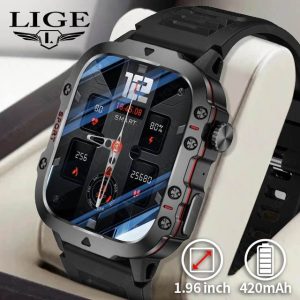 LIGE Bluetooth Calling Rugged Smartwatch Hello