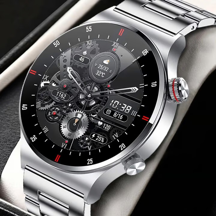 LIGE ECG PPG NFC Amoled Calling Smartwatch Silver BW0382