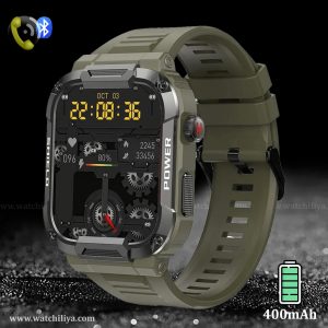 LEMFO Military Grade Rugged Waterprof Smartwatch Green