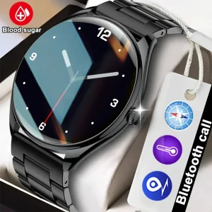Ultra Thin AOD Super AMOLED Display Blood Sugar Luxurious Smartwatch MT55 Super Slim